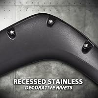 Vista 5 de G-PLUS Guardabarros compatibles con Chevy Silverado 1500 2007-2013/Silverado 2500HD 3500HD 2007-2014 Fleetside Long Bed 78.0"/97.6" con textura