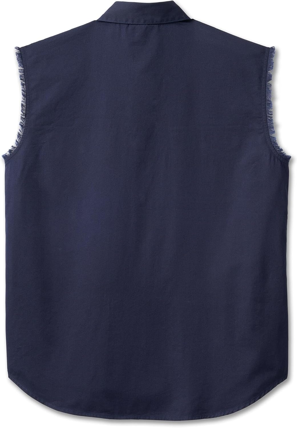 Harley-Davidson Men's Bar & Shield Blowout Cutoff Button Shirt - Blue, 96654-23VM