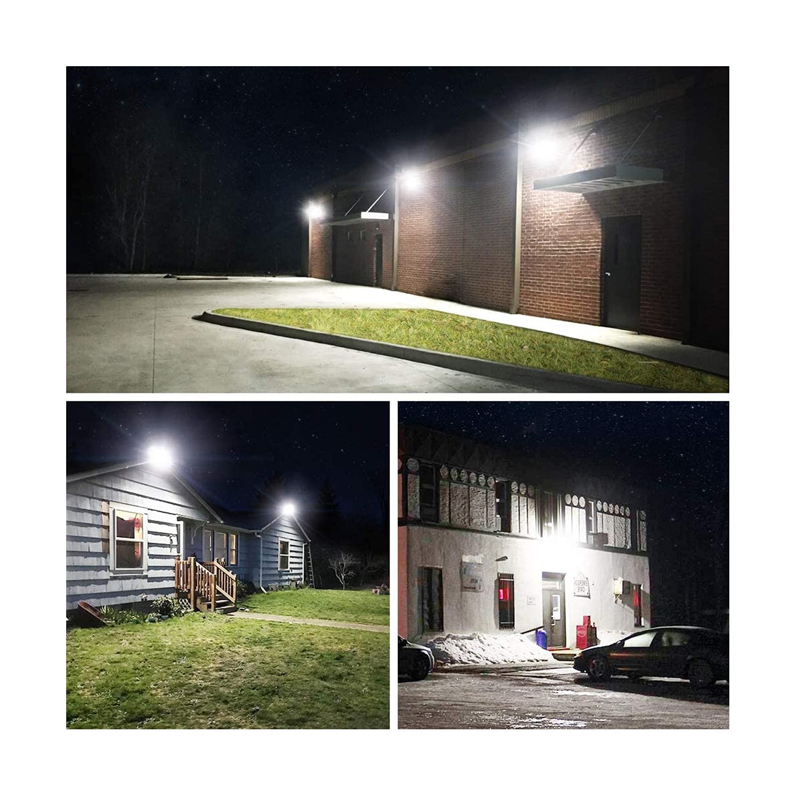 lampy solarne do użytku na zewnątrz, Światła bezpieczeństwa 5500 lm Zewnętrzne super jasne światła robocze LED 220 V Pozytywne białe światło do drzwi, ogrodu, garaży i innych klas energetycznych(100W)