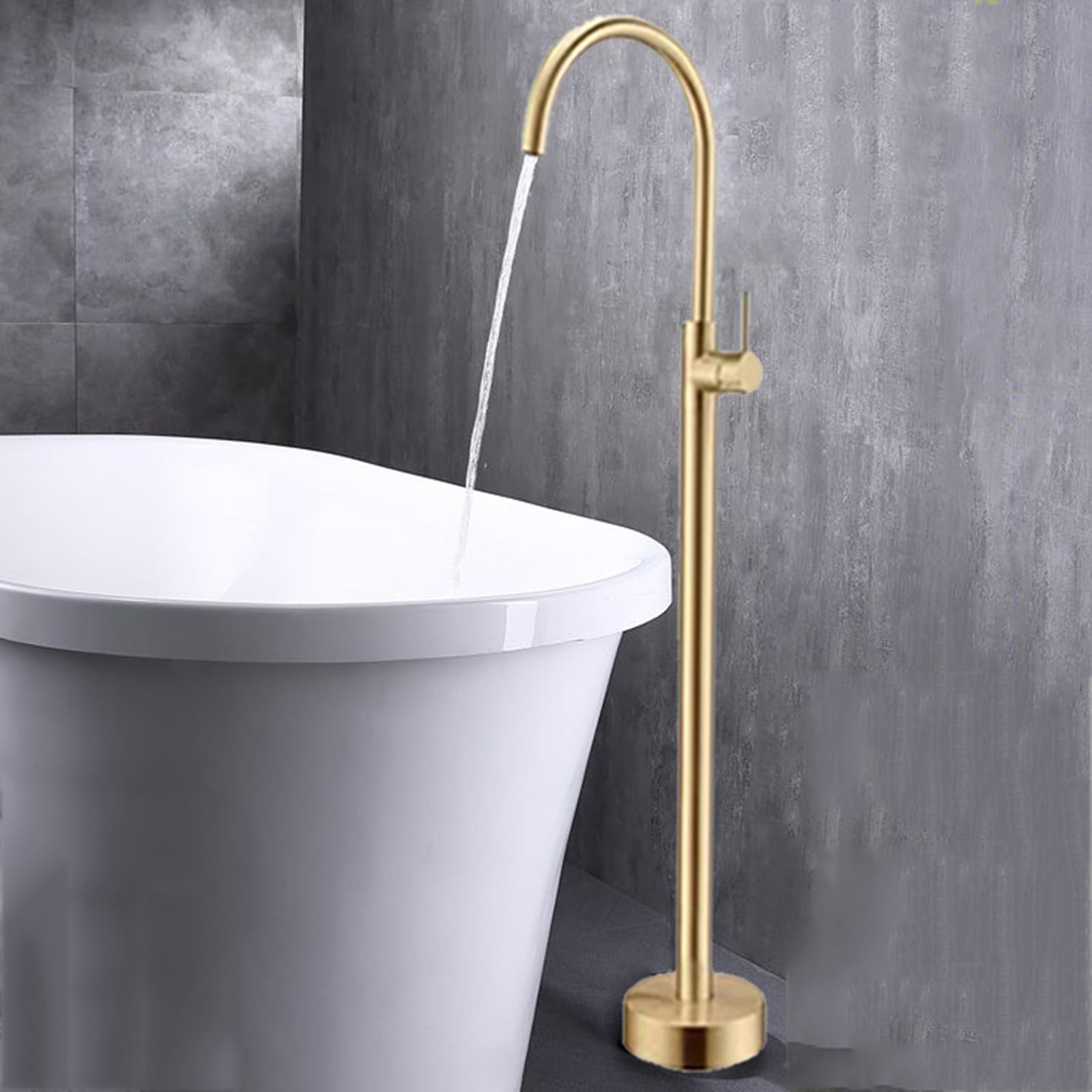 Baignoire autoportante en laiton créez une ambiance spa chez vous avec LWX
