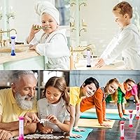Vista 7 de Sand Timer, 6 Pcs Colorful Hourglass Timer 30sec / 1min / 2mins / 3mins / 5mins / 10mins Sand Clock Timers, Sandglass for Kids Classroom Kitchen