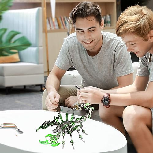 Miniatura 2 de Scorpion King Kit de juguetes de bricolaje, rompecabezas de metal 3D para adultos, rompecabezas 3D de acero inoxidable montado a mano, modelo