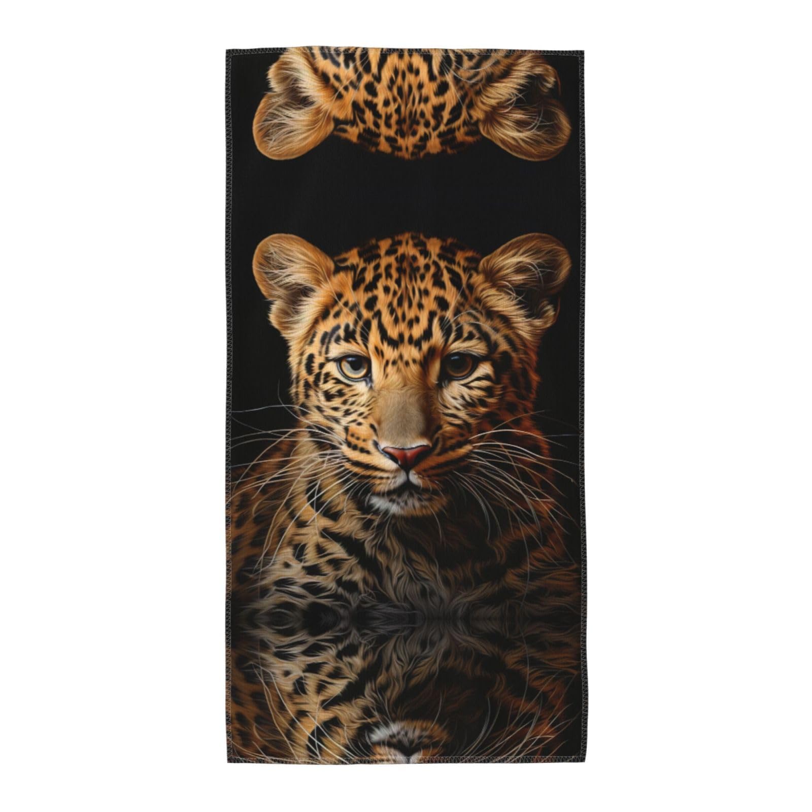WYCZHY Leopard Print Printed Quick Dry Beach Towel For Camping Travel Vacation