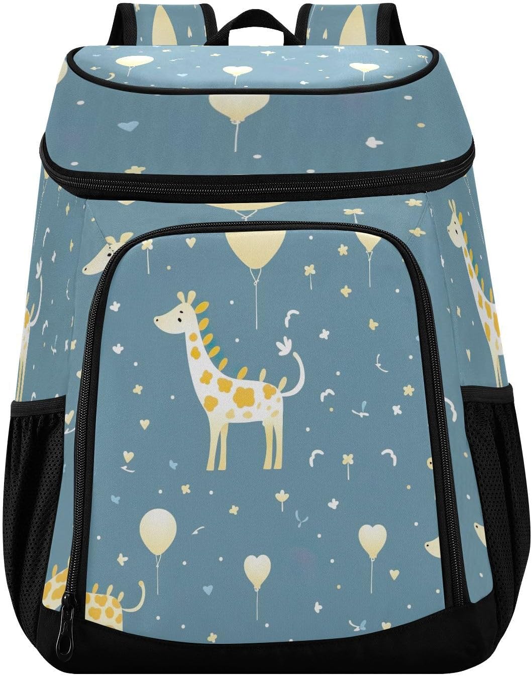 Giraffe Pattern Cooler Backpack 36 Cans Leakproof Waterproof Backpack Cooler Bag Beach Accessories Travel Camping Fishing Backpack for Women Men