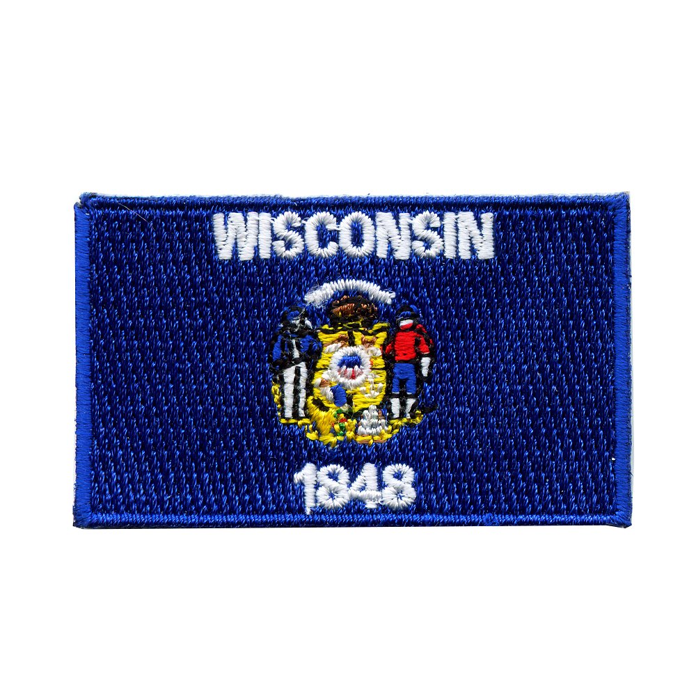 Wisconsin Madison Sew-On Patch State of America USA US 0064