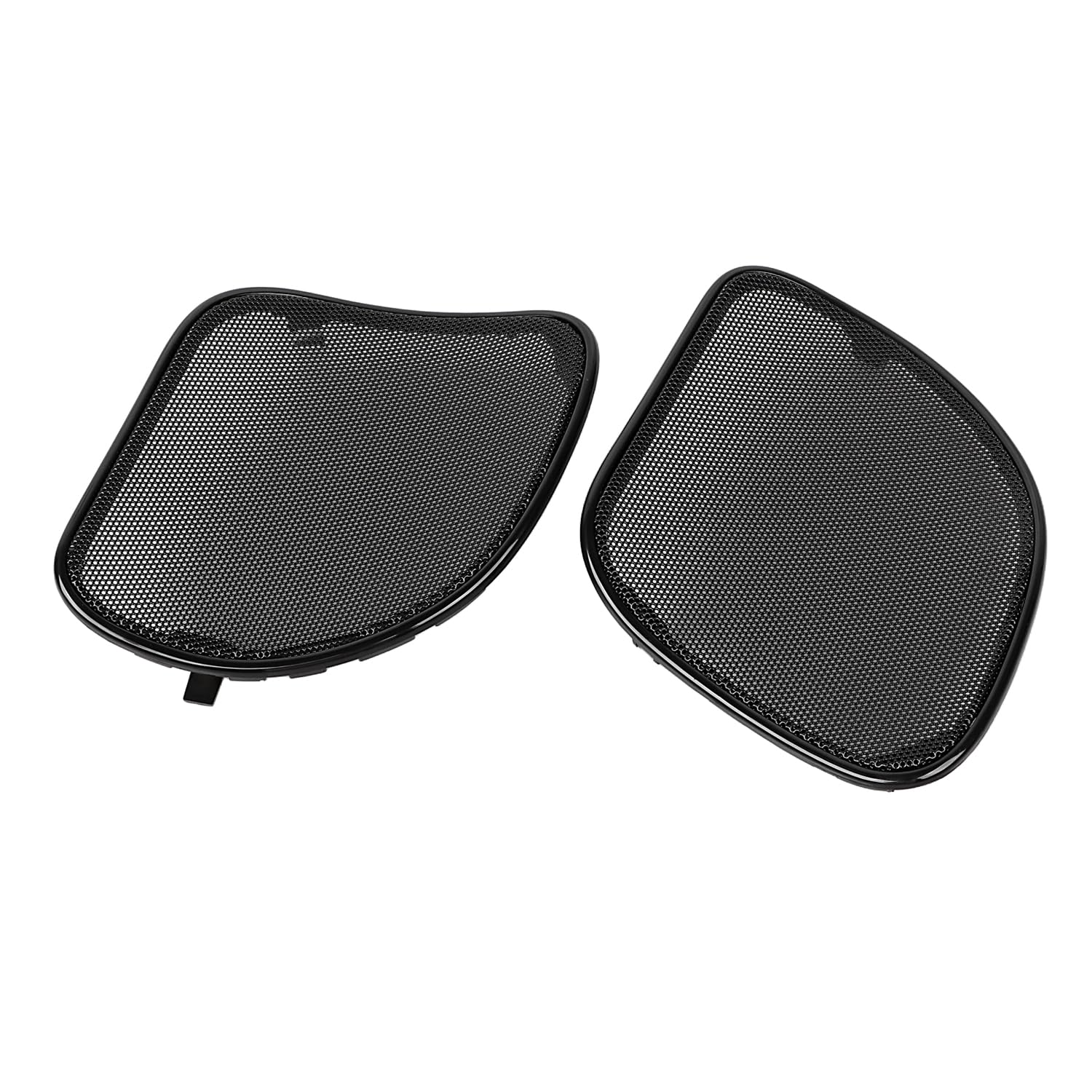 Moto Fairing Mesh Anteriore Altoparlante Griglie Copertura Altoparlante Griglie Trim per Harley Road Glide FLTRX FLTRK 2015-2023(Maglia nera + taglio nero)