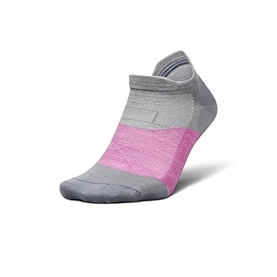 Feetures Merino 10 Ultra Light No Show Tab No Show Socks Shoes Amethyst Gray