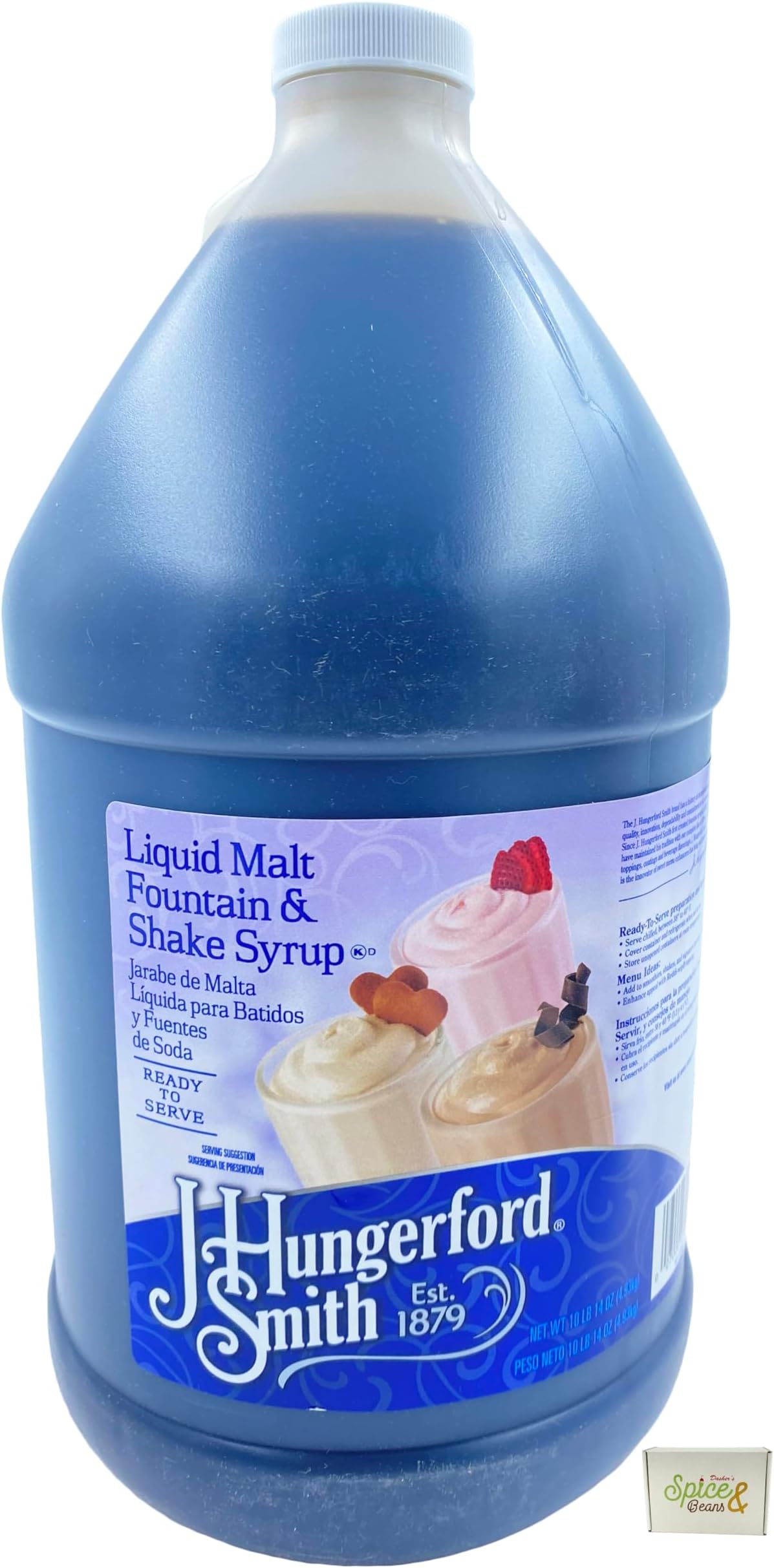 Milkshake & Fountain Syrup - 1 Gallon (Classic Malt)
