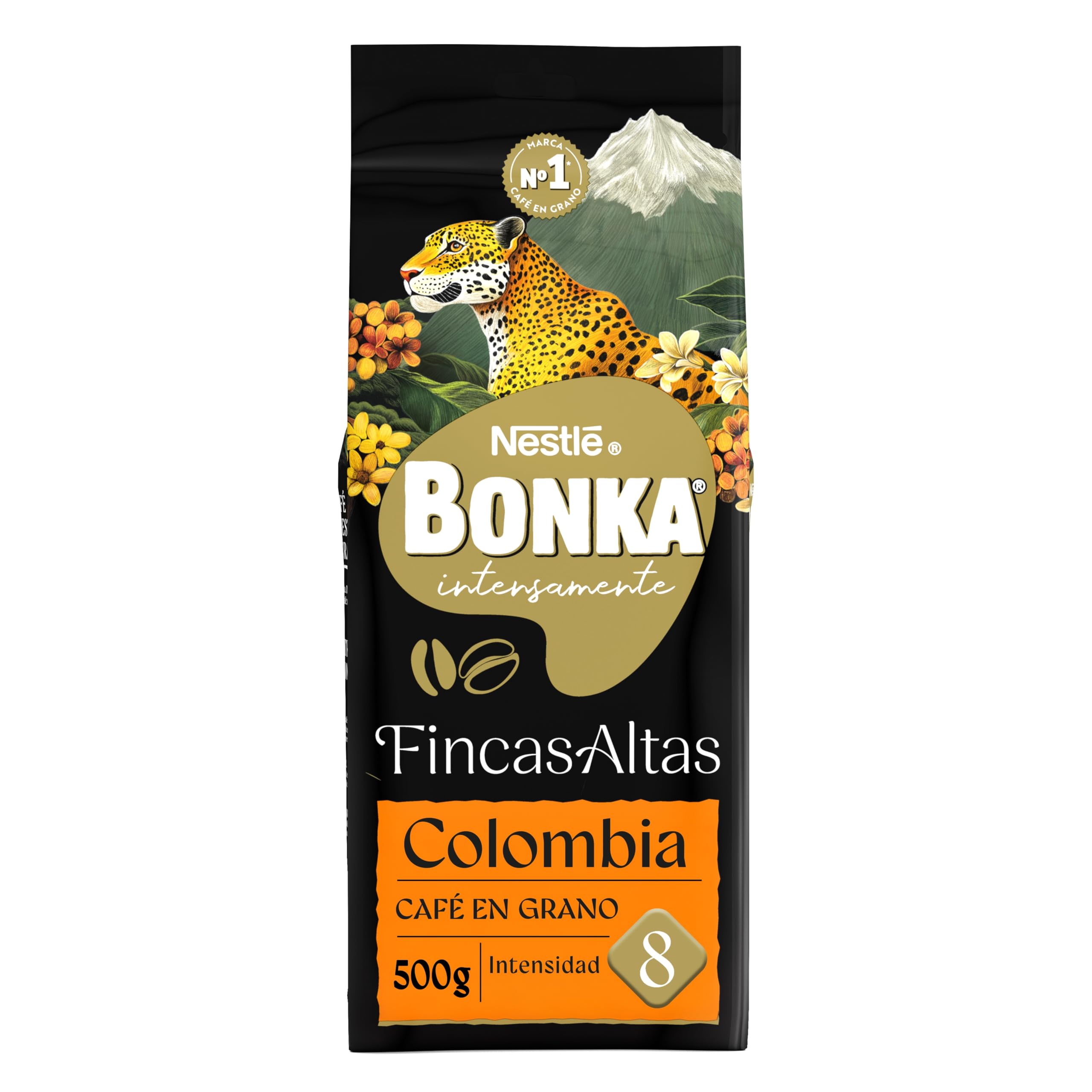 Bonka Café Grano Colombia 500g, intensidad 8