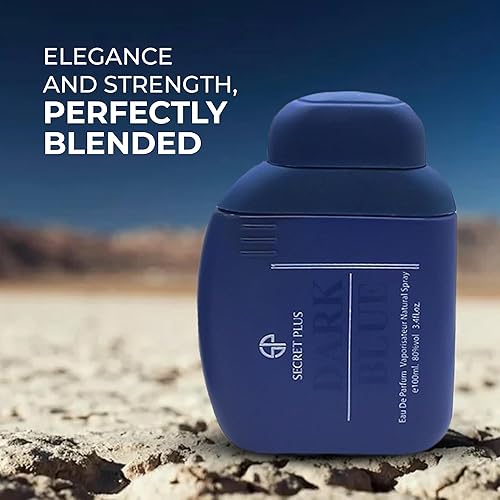 Vista 158 de Paquete de 3 perfumes de colonia azul para hombre, serie Eau de Parfume en espray con aroma floral amaderado y afrutado, set de regalo de perfume