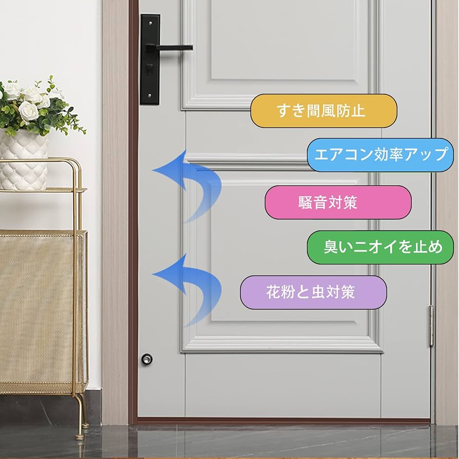 隙間テープ すき間風防止 隙間目隠 ドア下部シールテープ 冷暖房効率アップ Amazon.co.jp: Meicyan 隙間テープ すき間風防止 隙間目隠 ドア下部
