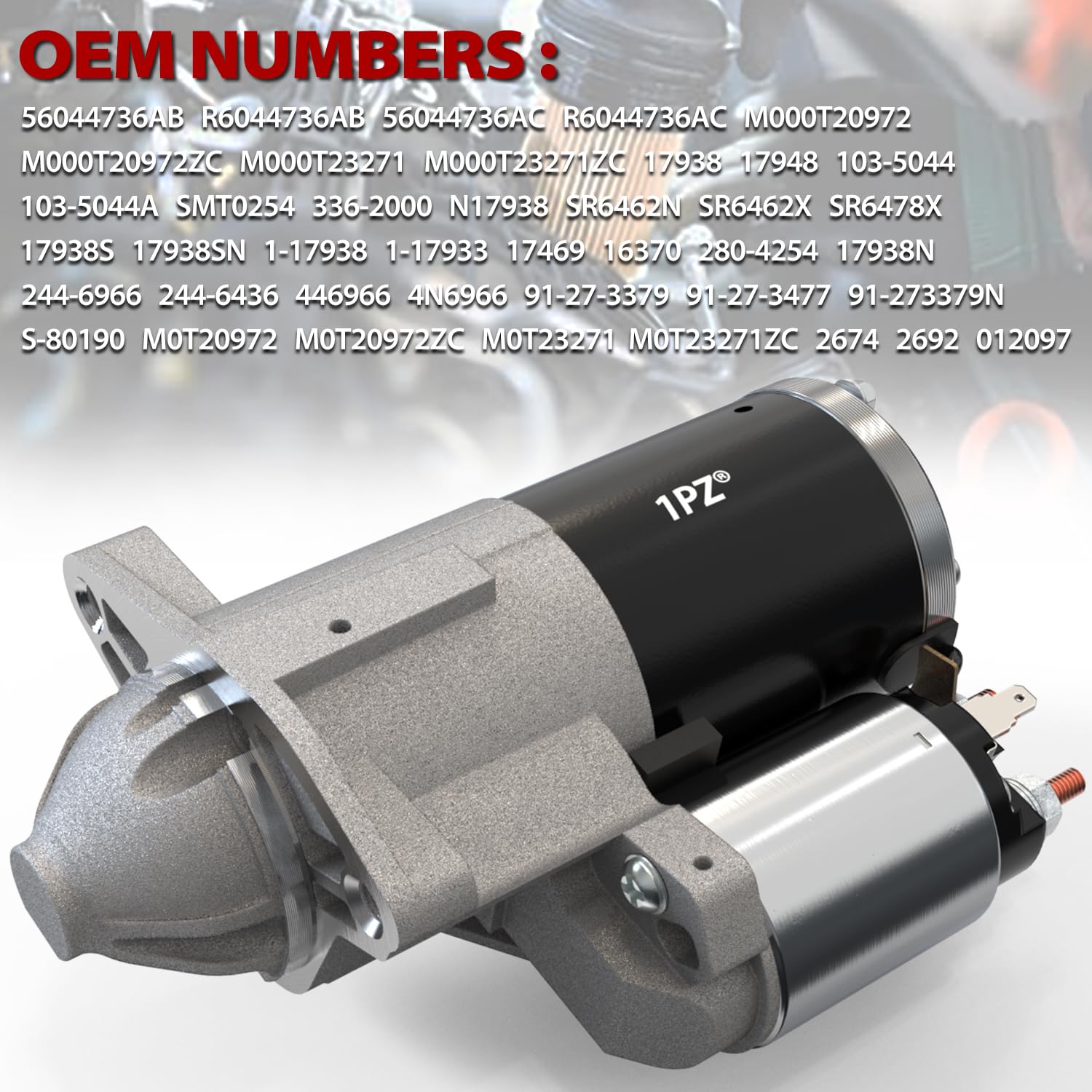 Starter Motor 17948 For Dodge Ram 1500 2500 3500 Durango Cherokee 5.7L V8 2009-2018