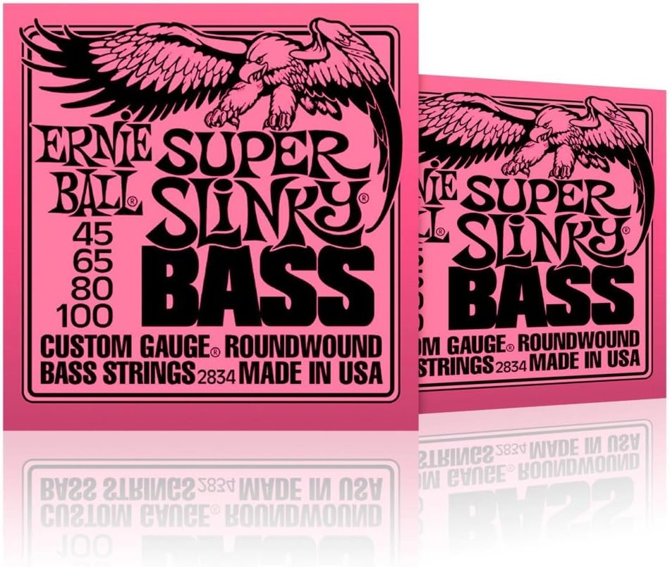 2834 Super Slinky Round Wound Bass Strings 2 Pack (Standard)