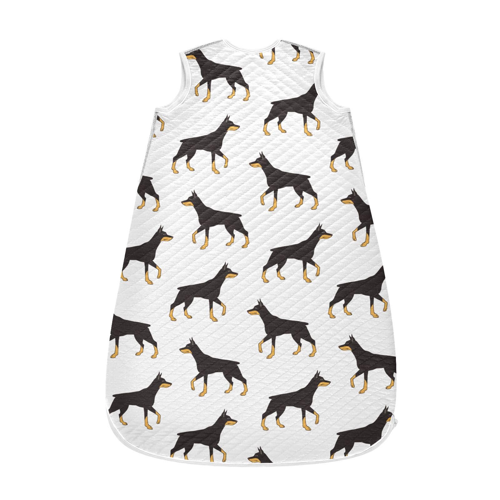 vvfelixl Colored Doberman Dog Baby Sleeping Bag Sleep Sack,Baby Wearable Blanket Sleep Suit for 0-6 Months