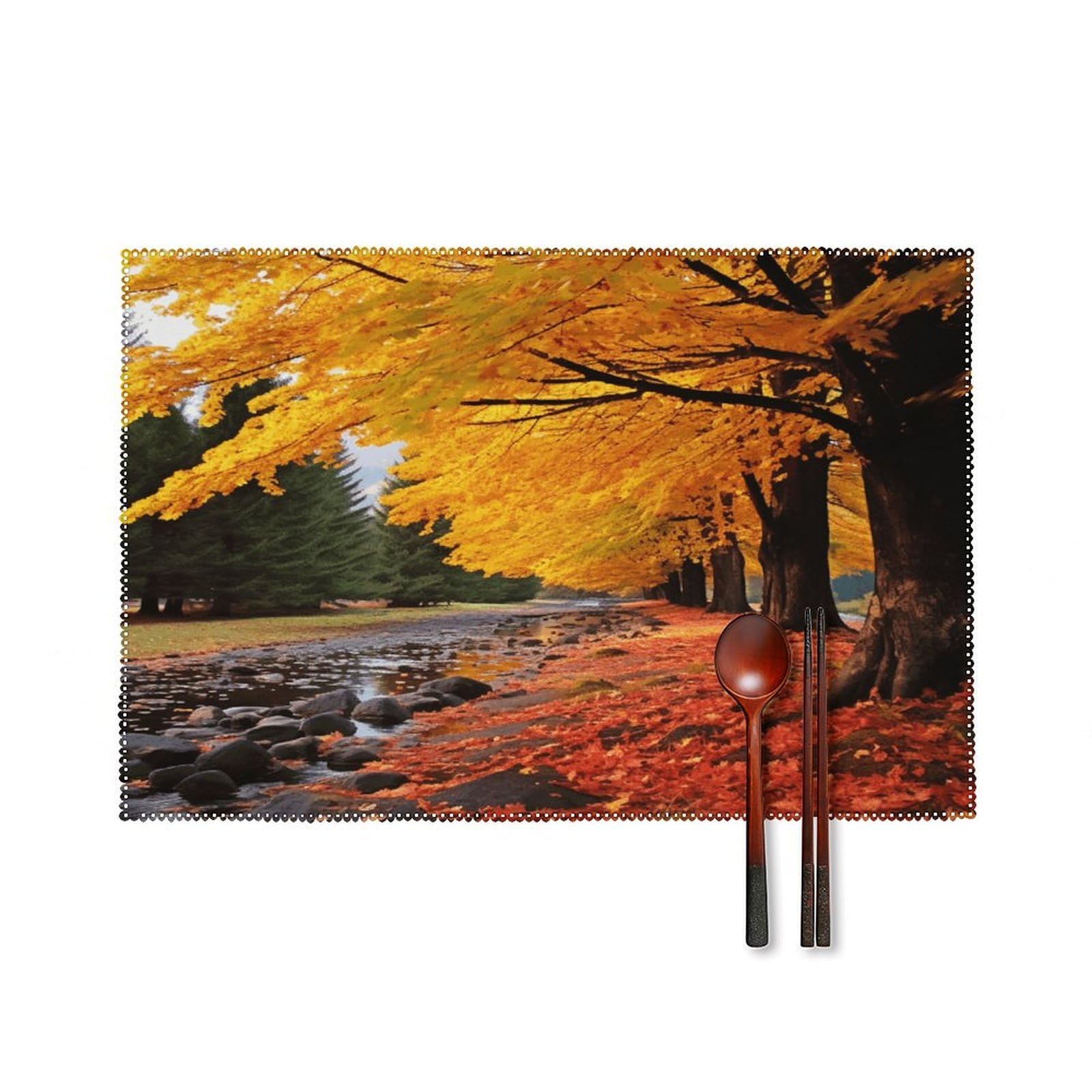 Fodpand Style Fall Colors Placemats Set Of 4 Place Mats Table Mats
