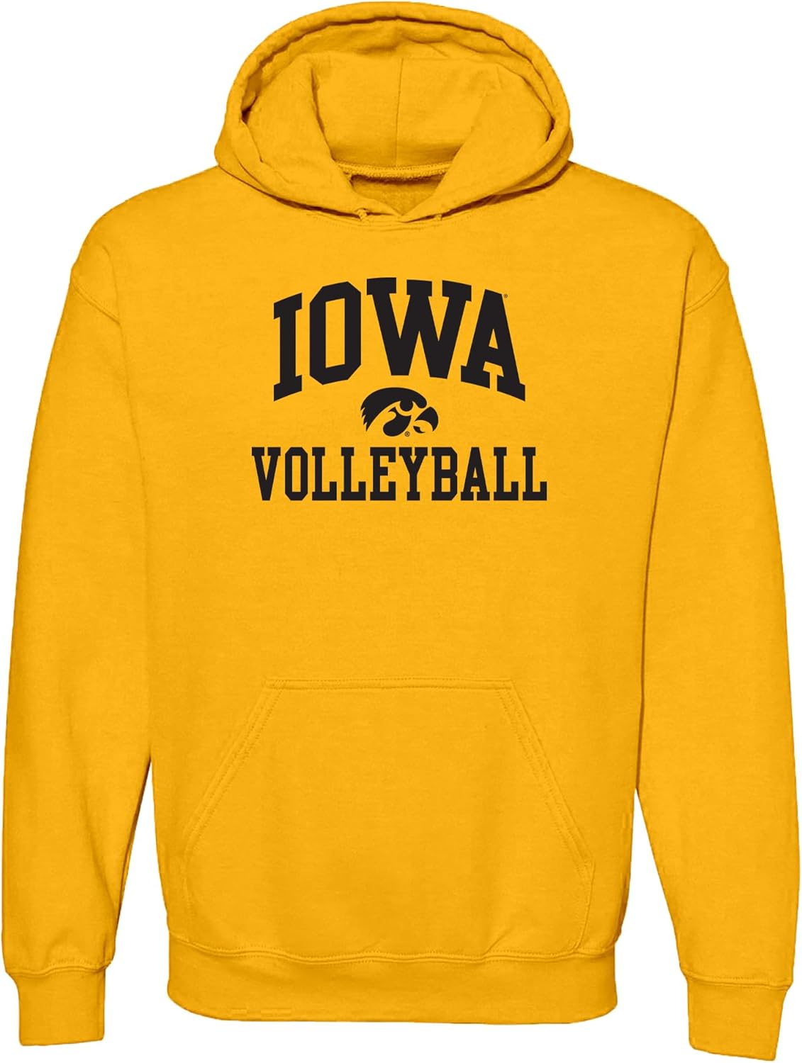 UGP Campus Apparel NCAA Arch Logo Volleyball, Team Color Hoodie, College, University