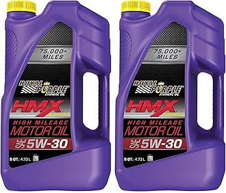 Royal Purple 11748 HMX SAE 5W-30 High-Mileage Synthetic Motor Oil - 5 Quart (Pack of 2)