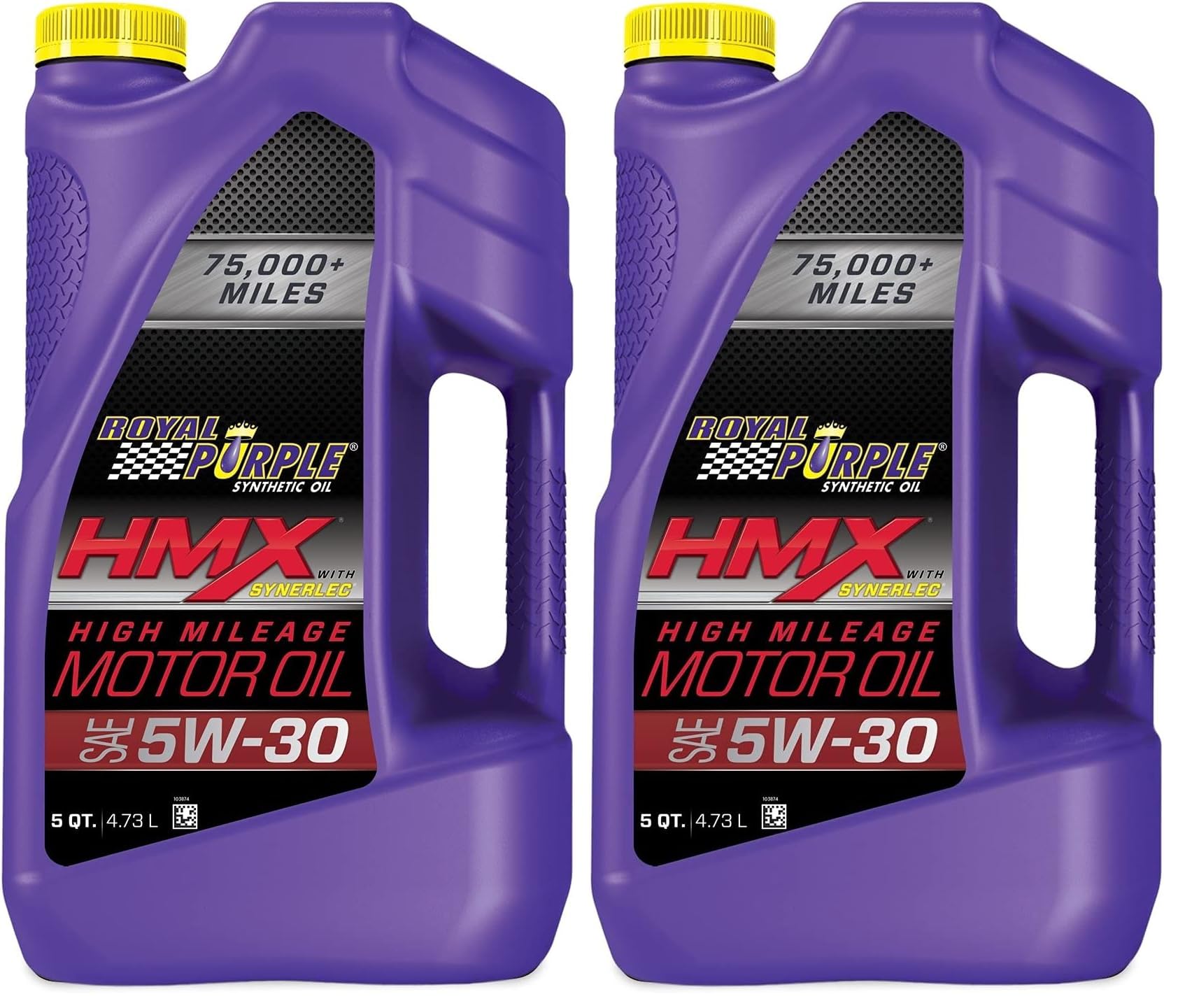 Royal Purple 11748 HMX SAE 5W-30 High-Mileage Synthetic Motor Oil - 5 Quart (Pack of 2)
