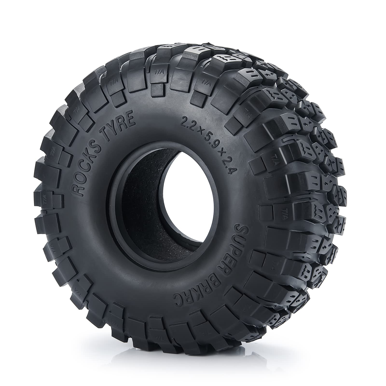 Runup 2,2-calowe opony Crawler 4-częściowy zestaw opon gumowych RC do 1/10 RC Rock Crawler Axial SCX10 RR10 Wraith