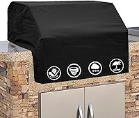Vista 1 de Covers & All Built-in Grill Cover for Outdoor Grill – Heavy Duty 12 oz Waterproof Built-in BBQ Grill Cover, PVC-Coated Polyester with Elastic Hem