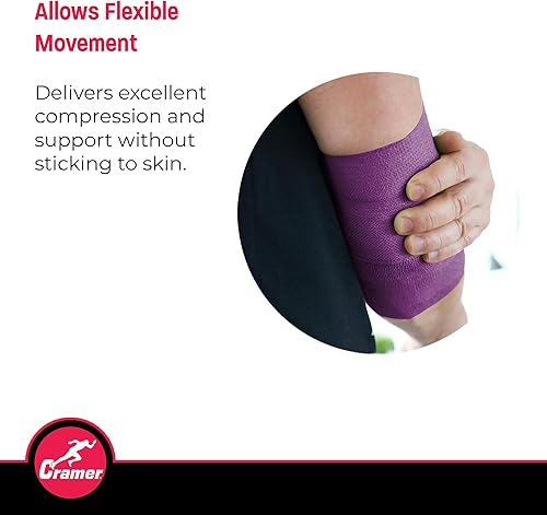 Miniatura 16 de Cramer Eco-Flex Self-Stick Stretch Tape, Cohesive Tape, Flexible Elastic Sports Tape, Athletic Training Room Supplies, Easy Tear & Self-Adherent