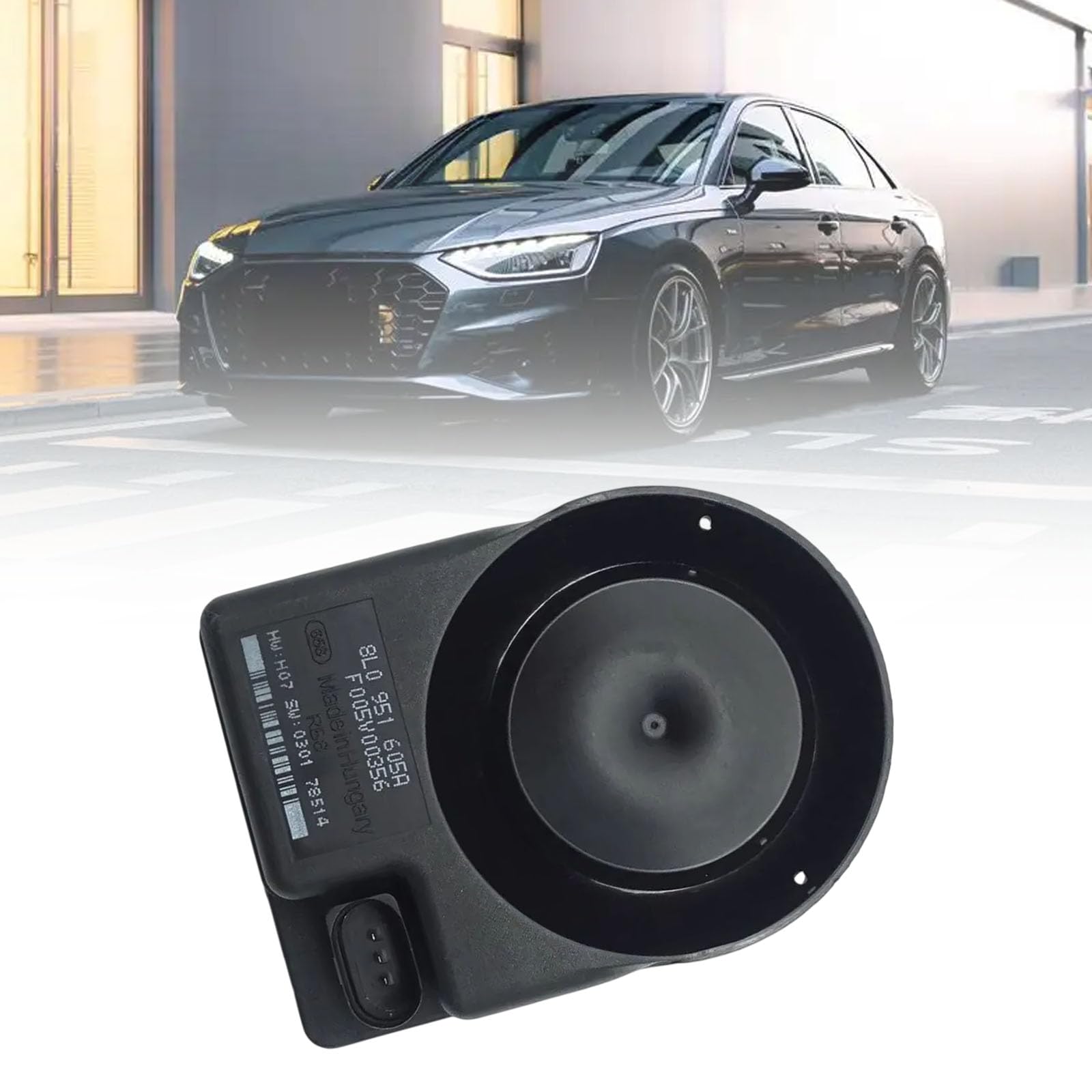 Schnelle Reaktion Einbruchhemmend 120 Hohe Lautstärke Alarmhupe Magnetische Halterung Anti Diebstahl Systeme Autoschutz Für B6 B7 RS4 Doppelmodus Alarmsirene Kontinuierlicher Impuls