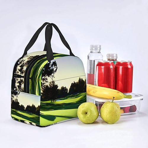 Miniatura 6 de Lonchera de trabajo, bolsa de almuerzo de viaje para campo de golf para mujeres y hombres, contenedor de almuerzo aislado reutilizable de gran