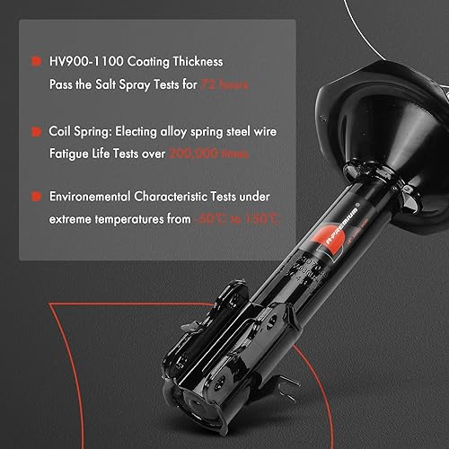 Miniatura 4 de A-Premium Par delantero (2) Amortiguadores compatibles con Nissan X-Trail 2005-2006