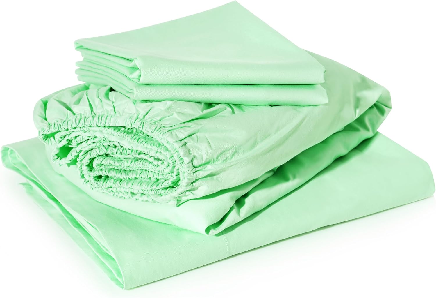 Best Season Full Size Sheet Set (Mint Color) 4 Piece Cotton -100% Long Staple Cotton Sheets Set, Soft Cotton Bed Sheets Sets with Deep Pocket fit Upto 16 inch