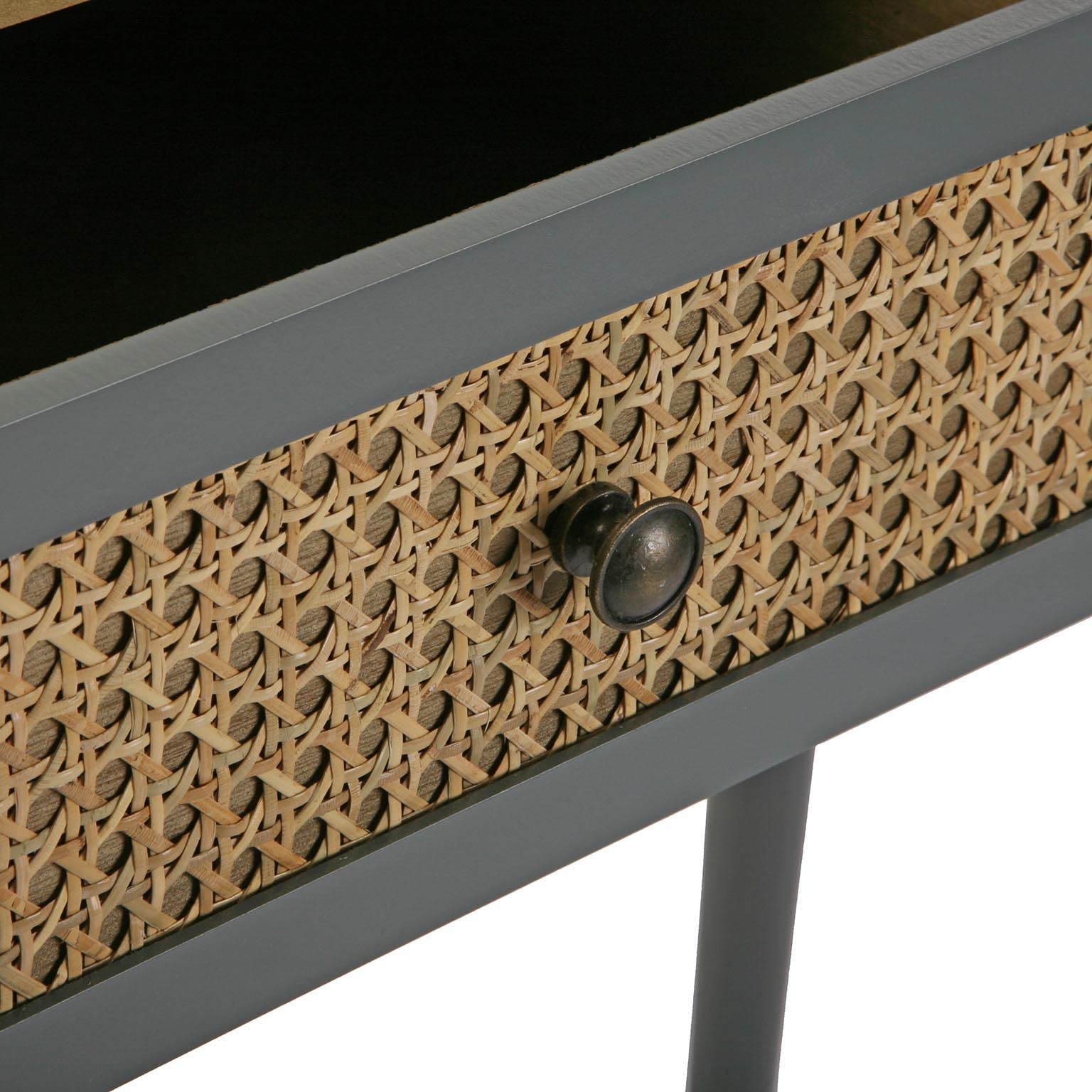 Versa Pandora Mueble Recibidor Estrecho para Entrada o Pasillo, Mesa Consola, con 3 cajones, Medidas (Al x L x An) 79 x 30 x 90 cm, Madera, Color Marrón