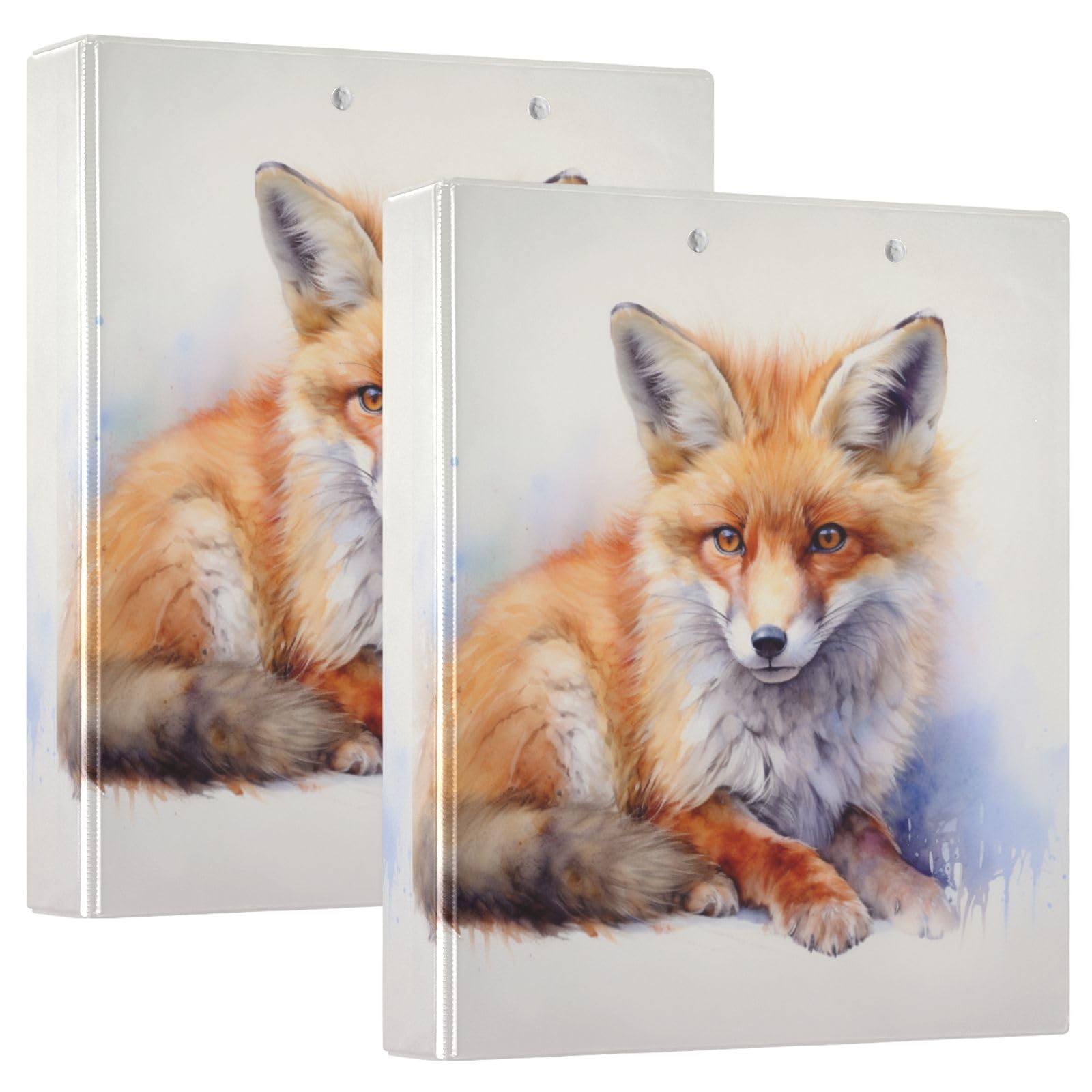 Red Fox - Raccoglitore a 3 anelli, 3,8 cm, contiene 200 fogli con 3 tasche interne trasparenti in PVC, per scuola e ufficio
