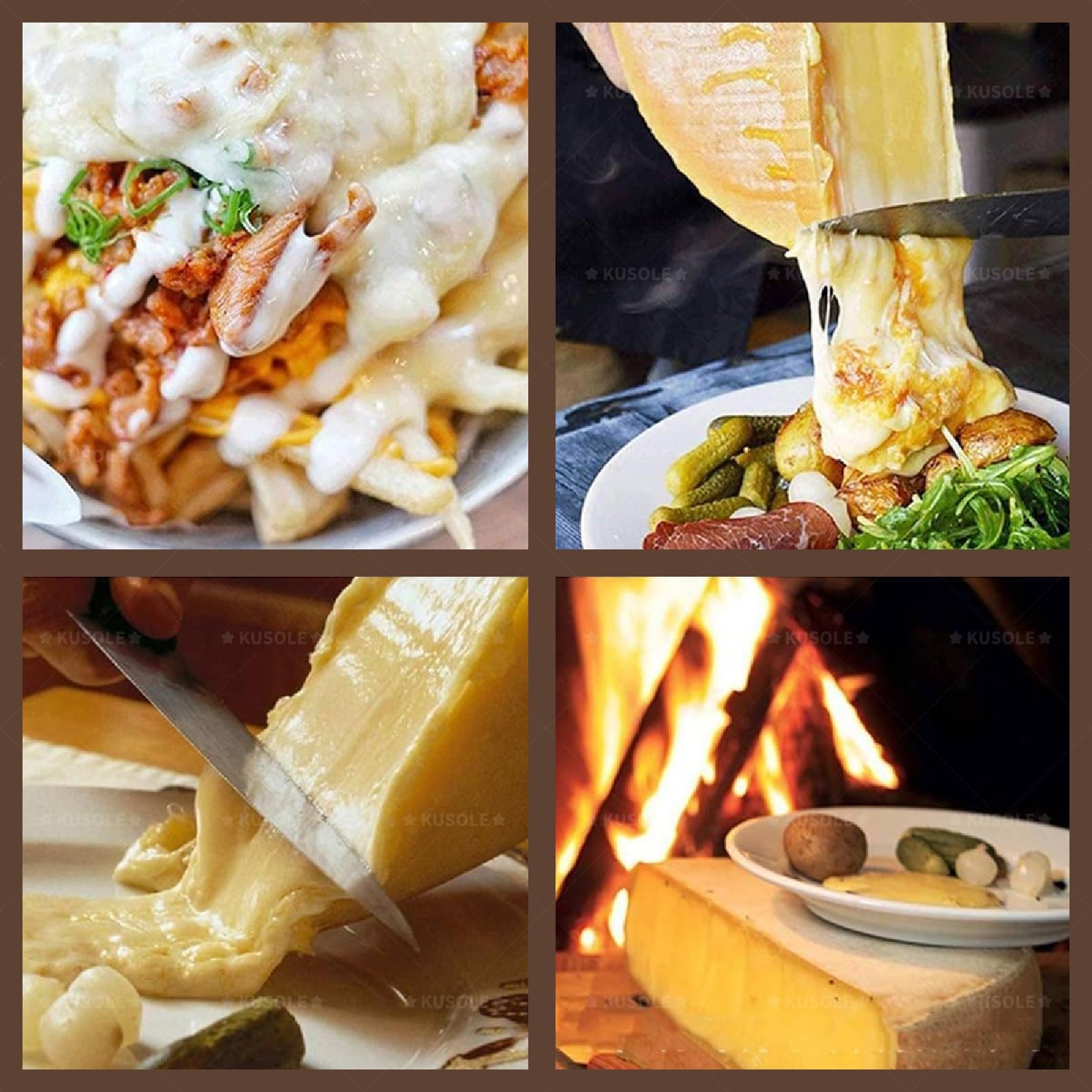 Elektryczny topielnik do sera Raclette, komercyjny elektryczny grill Raclette, pół serowar, regulowany pręt grzewczy do kuchni restauracyjnej