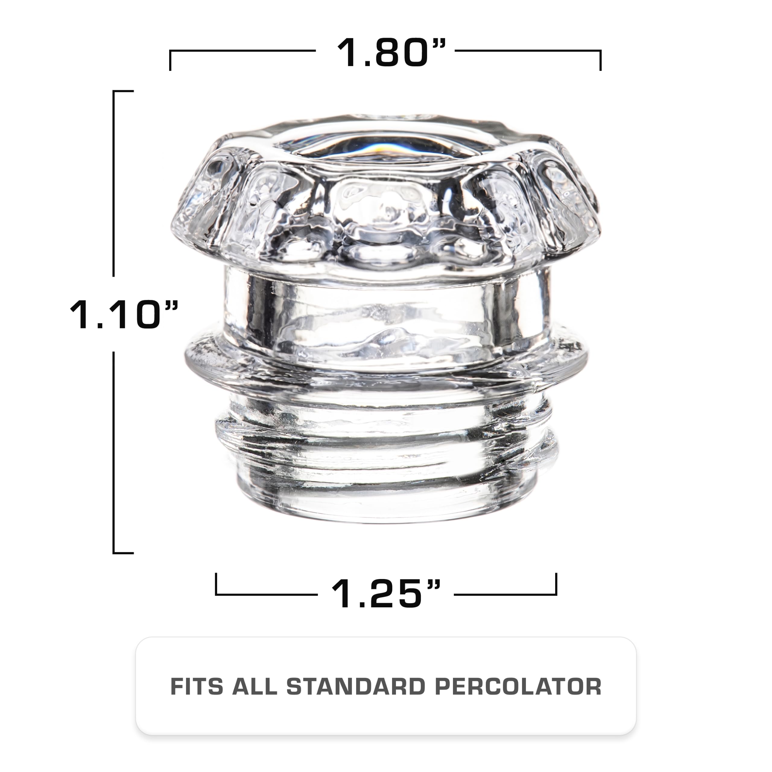 Coletti Percolator Glass Top Replacement - 2 Pack -3
