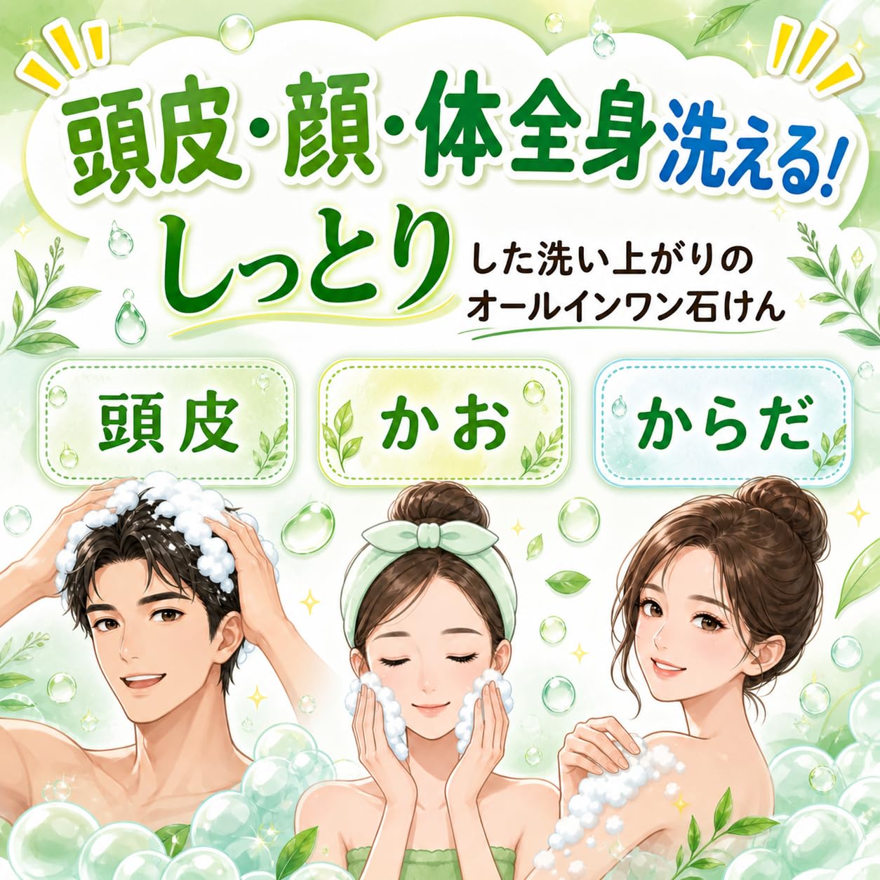 Amazon | 【公式】メディミックス 石鹸 フレッシュグリーン 125g 6個 