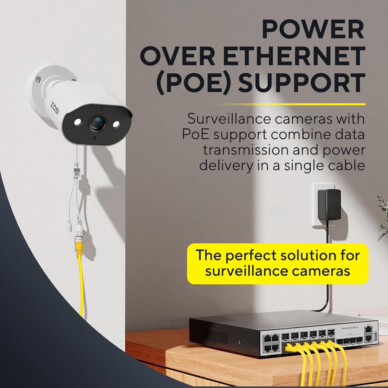 YELLOW Cmple - Cat6 Plenum Ethernet Cable 1000ft, Cat 6 Cable (CMP) 550MHz Unshielded Twisted Pair (UTP) 10 Gigabit Solid Network Cable, Bulk Ethernet Cable - Yellow