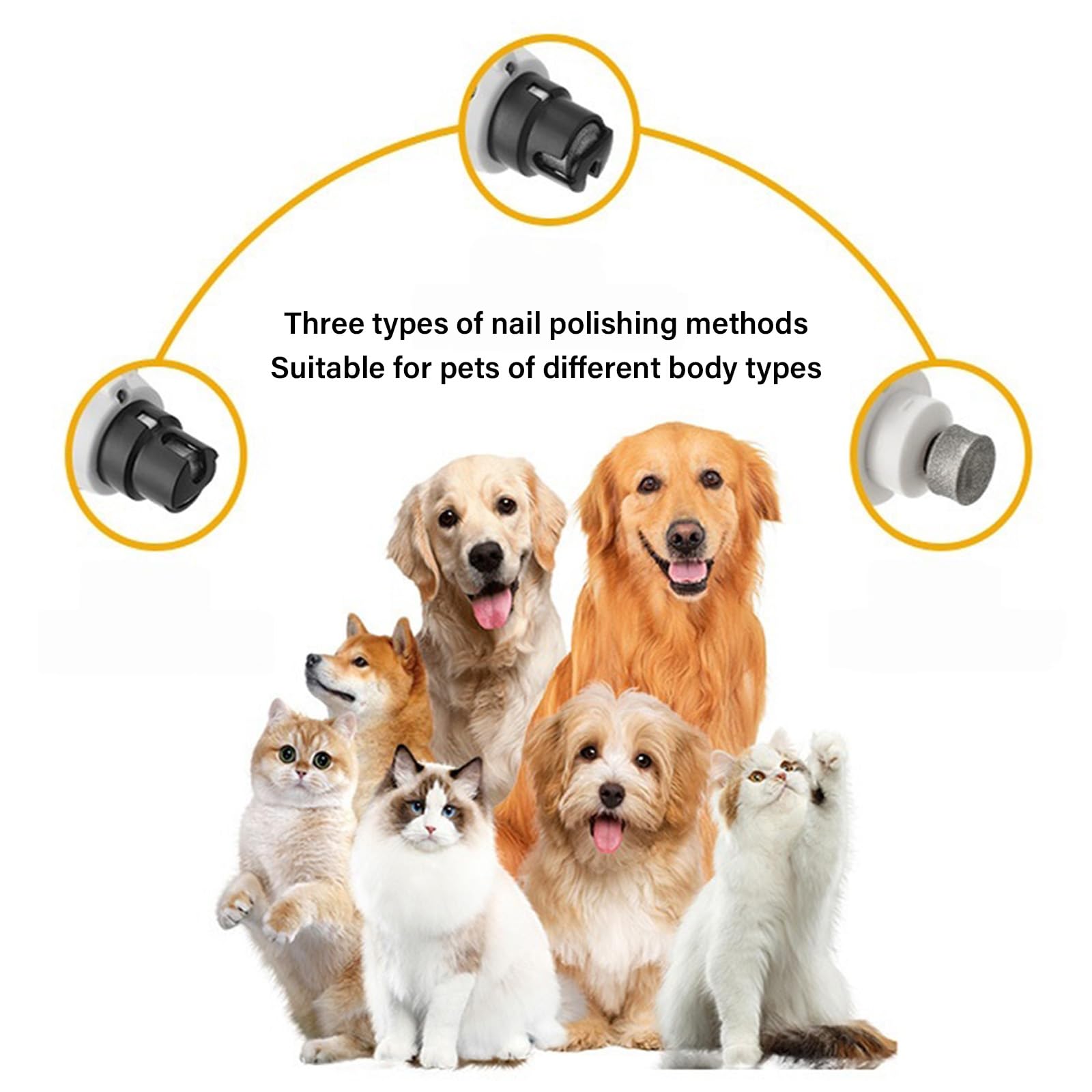 Smerigliatrice per unghie con doppia luce e display LCD per la cura precisa delle unghie rifilatura a casa lima per unghie a basso rumore per animali domestici