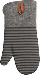 Luva Térmica de Forno Fogão 35cm Resistente ao Calor Cozinha (Cinza)