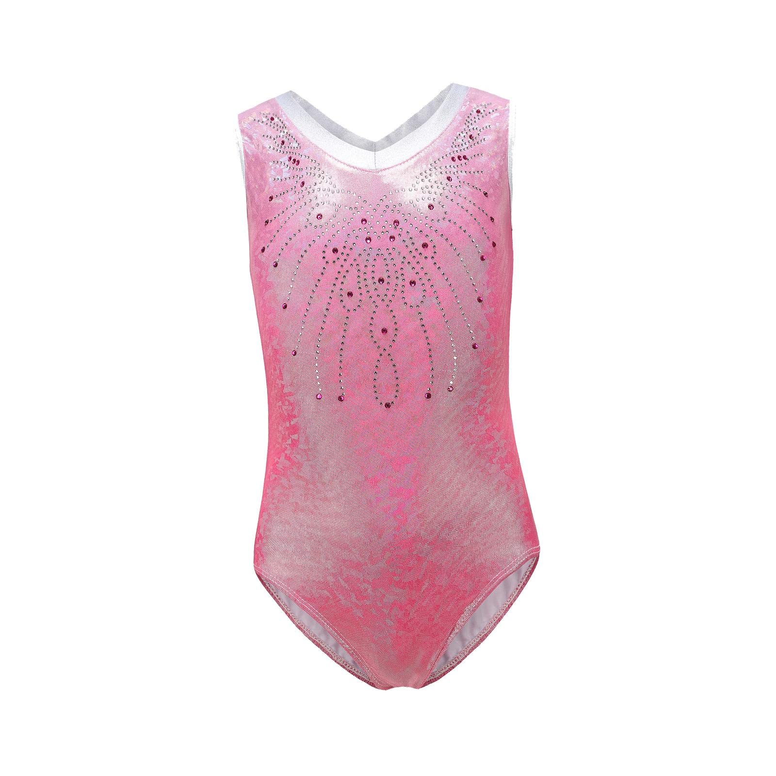Da Ginnastica per Bambina, Costume da Ginnastica per Bambini, Body da Ballo Atletico, Body da Balletto, 3 Pezzi