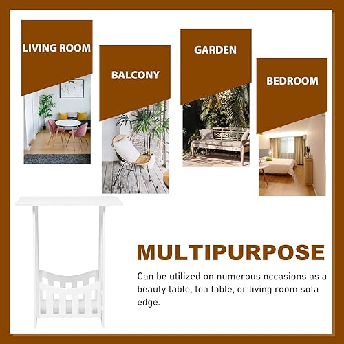 Miniatura 4 de Muebles pequeños para el hogar, mesitas de noche, mesas auxiliares, muebles de dormitorio para espacios pequeños, mesitas de noche, mesa auxiliar