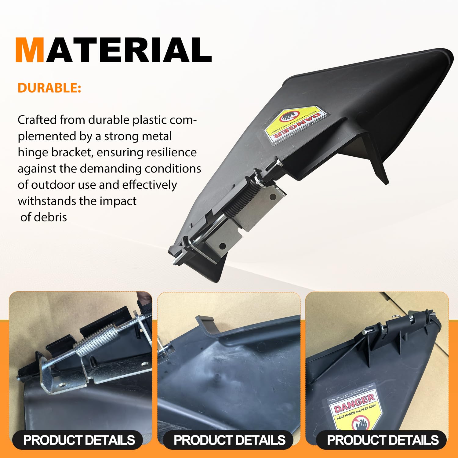 deawater 631-05229 - Conjunto deflector de canal de descarga de cubierta para MTD Craftsman Troy-Bilt Cub-Cadet Murray Yard-Machine Yardman LT1040 LT1045 LT2042 descarga lateral, 631-0216 631-05193