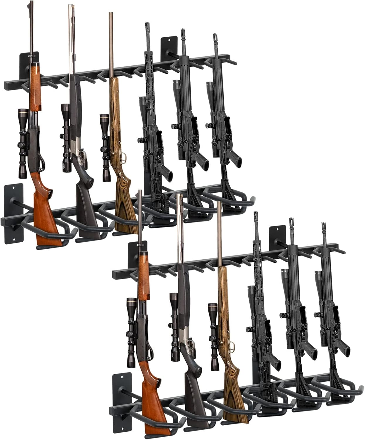Indoor Gun Racks for Wall ROBUST 6Slot Vertical Gun Rack Wall Mount