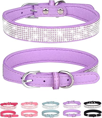 Petank Collar de perro para perros pequeños, medianos y grandes, collar de perro pequeño para hembras, collar de perro rosa, collares de cachorros