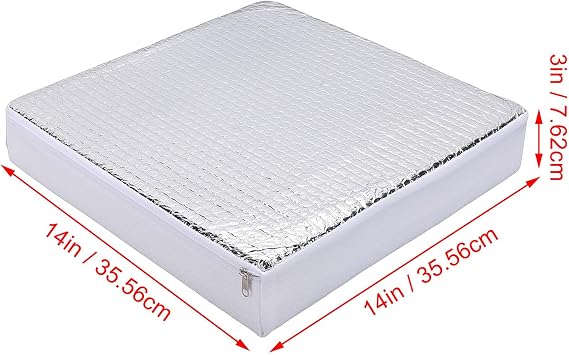RV Vent Insulator, 3 Layers Structure Non Slip RV Skylight Insulator and Skylight Cover with Reflective Surface for 14 Inch Vent
