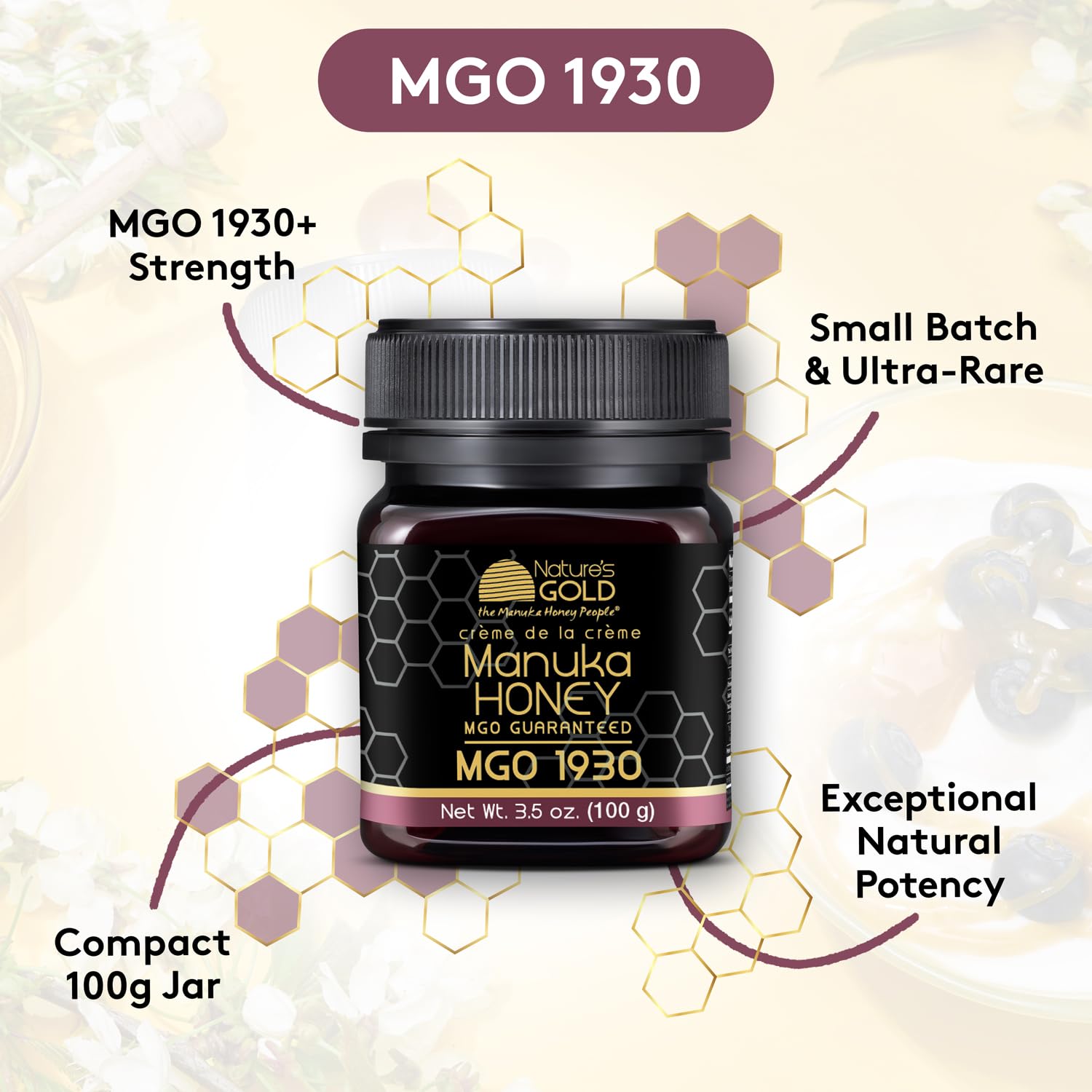 Nature’s Gold Raw Manuka Honey, Certified High MGO | Authentic MGO, 100% Pure Genuine Traceable Hive to Home