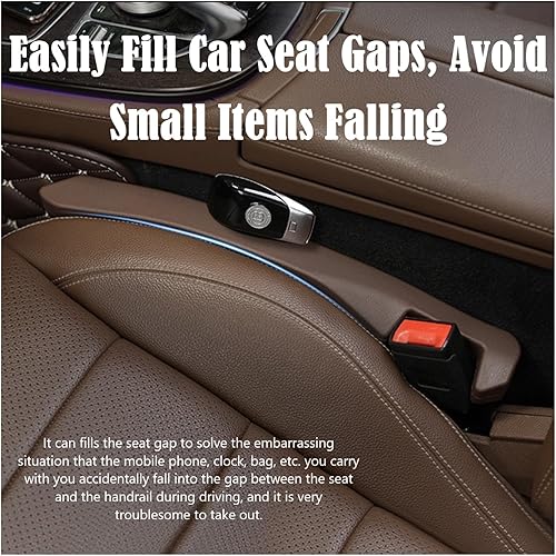 Miniatura 2 de Relleno de cuero universal para asiento de automóvil, SUV, camión, organizador para llenar el espacio entre el asiento y la consola, evita que las