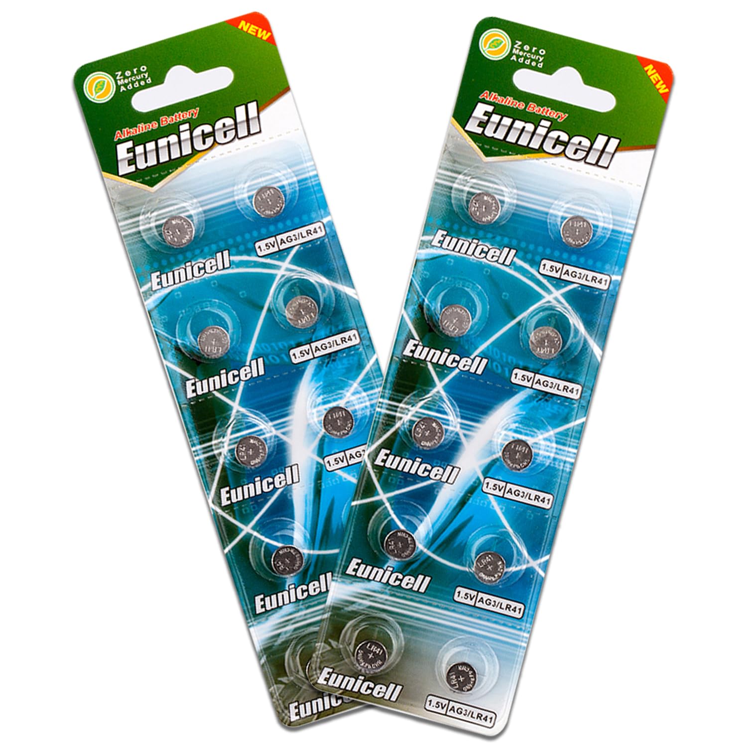 Pack of 10 - LR920/AG6 Eunicell 1.5V Button Coin Cell Alkaline Batteries - Suitable for use in LED lights, Digital Voice Recorders, Toys, Blood Glucose, Cholesterol Testing, Meters, Toys — view 11