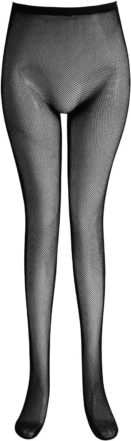 EDENIGHTPantyhose For Women Fishnets Stockings Sheer Tights Black