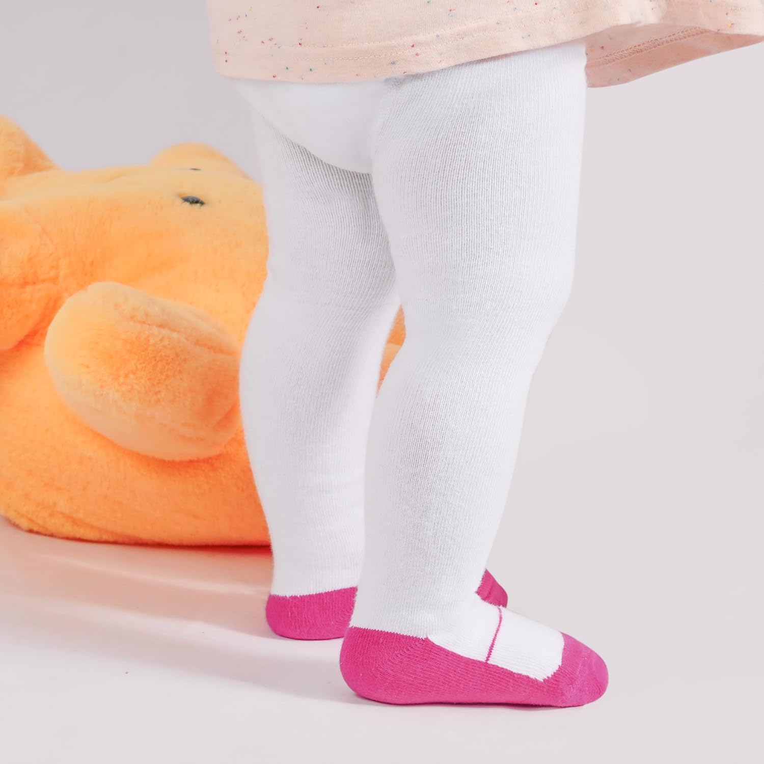 Baby Girls Tights, Leggings Stockings for Newborn Toddler Girls(0-24 Months),3 Pack Infant Knit Cotton Pantyhose - Image 5