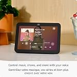 Amazon Afficher l'écho 8, avec Audio Spatial, Smart Home Hub, Charcoal, avec Alexa+ Accès précoce