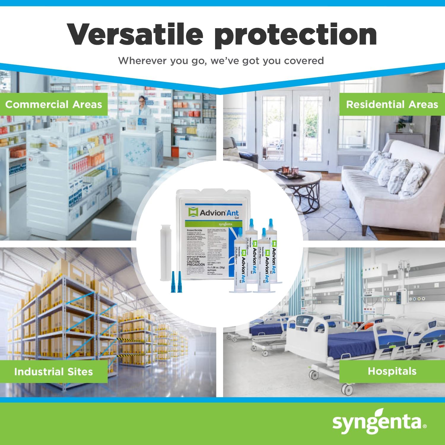 Syngenta Advion Ant Gel 4 tubes 30 grams each